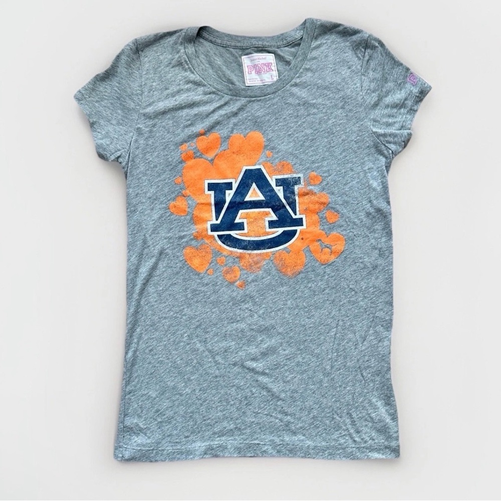 Victorias Secret Pink With Jones And Mitchell L Auburn Tigers Football T-Shirt